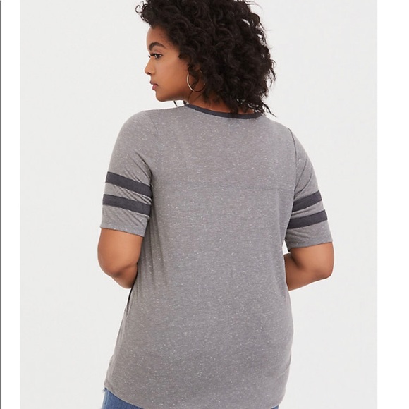 Grey football shirt by Torrid - Picture 3 of 8